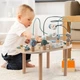 Деревянный развивающий столик Montessori Монтессори для детей 1+ с лабиринтом, бизибордом, сортером, кубиками, шестеренками и развивающими играми из натурального дерева - изображение 7