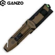 Ніж Ganzo G8012V2-DY Коричневий з паракордом - зображення 4