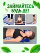 Масажний акупунктурний килимок із валиком аплікатор Кузнєцова іплікатор з голками для спини шиї для зняття болю покращення сну нормалізації кровообігу рожевий 3107264201 - зображення 6