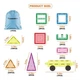Конструктор Picasso магнітний Tiles The Building Blocks With Car 61 деталь (817338028244) - зображення 2