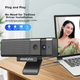 Веб-камера Lenovo ThinkPlus 1080P HD с микрофоном для настольного компьютера, защитная крышка в комплекте, подключение и использование без установки драйверов, подходит для онлайн-обучения, учебы и работы WL62A - изображение 5