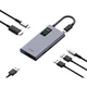 Док-станція розширення цифрового дисплея Hagibis з екраном, конвертер USB-C, адаптер Ethernet, конвертер Type-C на HDMI, сумісний з комп'ютерами Apple Mac, адаптер Thunderbolt 4 - зображення 1