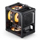 Міні-корпус JONSBO C6 ITX чорного кольору (чотири сітчасті панелі / три позиції для вентиляторів / фронтальний роз'єм Type-C / блок живлення ATX / кулер для процесора ≤170 мм / відеокарта 255 мм) - зображення 4