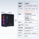 Корпус SAMA Zhuque 5 игровой черный со стеклянной боковой панелью, поддержка E-ATX, СЖО 360 мм и длинных видеокарт - изображение 5