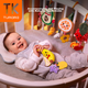 Дитячий дзвіночок Tumama Kids, прорізувач для зубів, заспокійливий кулон для коляски, плюшеве ліжечко для дітей 0-1 рік, іграшка-автомобіль для новонароджених - зображення 6