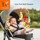 Дитячий дзвіночок Tumama Kids, прорізувач для зубів, заспокійливий кулон для коляски, плюшеве ліжечко для дітей 0-1 рік, іграшка-автомобіль для новонароджених - зображення 7