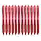 Гелевая ручка Pentel BLN105 с выдвижным стержнем, красная, стильная, 0,5 мм, для деловых встреч и студентов, быстросохнущая, на водной основе, канцелярские товары, красный корпус с красными чернилами, упаковка из 12 штук. - изображение 8