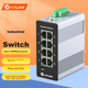 Промышленный коммутатор NetLINK, 8-портовый промышленный коммутатор Ethernet 100 Мбит/с, крепление на DIN-рейку/монтаж, блок питания в комплект не входит, HTB-6000 - изображение 2