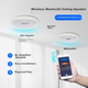 Беспроводной комплект потолочных колонок SAST G3 с Bluetooth, встраиваемые потолочные колонки со встроенным усилителем, активная фоновая музыка для гостиной, конференц-зала, магазина, вещания, домашнего использования, один на один - изображение 5