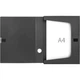 Короба Deli 33202 архивные пластиковые А4, ширина 55 мм, 10 шт, черные - изображение 1