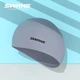 Шапочка для плавания SWANS 116 силиконовая с защитой ушей для длинных волос, серая - изображение 4