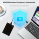 Портативный жесткий диск SEAGATE, 2 ТБ, с шифрованием, высокоскоростной USB 3.0, SEAGATE Ming 2,5 дюйма, серебристый, механический жесткий диск, портативный для офиса и учебы, защита конфиденциальности, услуга восстановления данных. - изображение 4