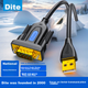 Кабель DTECH IOT5075-3M USB - RS232, адаптер USB - DB9 male, 3 м, для COM-порта - изображение 4