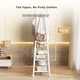 Железная вешалка для одежды Anerya, напольная, для спальни, простая сушилка для белья с крючками, 80 см. - изображение 8