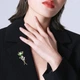 Брошь Qlady Orchid женская с застежкой без прокола, пряжка для шарфа, для костюма - изображение 7