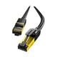 Патч-корд SAMZHE CAT-730H Cat 7 экранированный 10 Гбит/с 30 м Черный - изображение 1