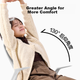 Кресло офисное Deli 91106 складное со спинкой и подлокотниками, эргономичное, серое - изображение 7
