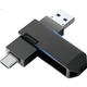 Флеш-накопитель Lenovo Dual-Interface 32GB большой емкости USB, Type-C для телефона и компьютера, офисный USB 3.2, металлический корпус, компактный и портативный, для установки в автомобиль, бизнес-класса. - изображение 2