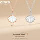 Колье Grace Girl Diamond Princess для женщин, цепочка из белого золота на ключицу, практичное украшение, подарок на годовщину или день рождения для девушки. - изображение 8