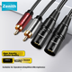 Аудіокабель ZHENWEI 2 x RCA — 2 x XLR (тато), 2 м, комплект 2 шт - зображення 4
