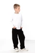 Дитячі однотонні джинси для хлопчика NoBrand 116 Чорний (p-20748-249350) - зображення 4