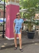 Женский костюм с кружевом голубой 42-44 с2047.2506 - изображение 8
