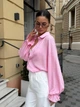 Женская блуза стильная розовая 42-48 г1425.1090 - изображение 4