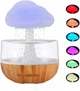 Увлажнитель воздуха ультразвуковой RGB с эффектом дождя ночник аромадиффузор USB Type-C 300 мл настольный мини увлажнитель для дома спальни детской офиса с подсветкой - изображение 3
