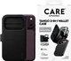 Etui z klapką CARE by Panzer Glass Tango 2-in-1 Wallet Case Black w. MagSafe do Apple iPhone 17 Pro (CR60139) - obraz 1