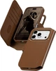 Etui z klapką CARE by Panzer Glass Tango 2-in-1 Wallet Case Brown w. MagSafe do Apple iPhone 17 Pro (CR47329) - obraz 2