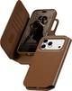 Etui z klapką CARE by Panzer Glass Tango 2-in-1 Wallet Case Brown w. MagSafe do Apple iPhone 17 Pro Max (CR20458) - obraz 2