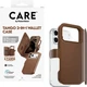 Etui z klapką CARE by Panzer Glass Tango 2-in-1 Wallet Case Brown w. MagSafe do Apple iPhone 17 Pro Max (CR20458) - obraz 4