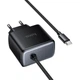 Адаптер мережевий HOCO New charger with Type-C cable C163A |25W/3A, PD3.0/QC| - зображення 6
