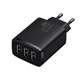 Мережевий зарядний пристрій Baseus Compact Charger 3U 17W EU Black CCXJ020101 - зображення 3