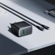 Мережевий зарядний пристрій HOCO C158A Upgrade charger Type-C cable 45W Black - изображение 7