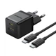 Мережевий зарядний пристрій Baseus Palm Type-C+USB Type-C cable 30W Black P1011160A113-01 - изображение 1