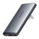 Мережевий зарядний пристрій Baseus GaN5 Pro Ultra-Slim Fast Charger C+U Type-C cable 65W Grey CCGP150113 - изображение 8