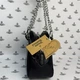 Жіноча сумка Vivienne Westwood Vegan Archive Orb / Брендова чорна сумка вівьєн вествуд зі срібним ланцюжком та великим фірмовим лого-орбом - зображення 6