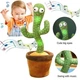Музыкальная игрушка Танцующий кактус Dancing Cactus с подсветкой повторюшкой и USB зарядкой - изображение 3