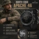 Чоловічий Цифровий годинник для військових ЗСУ NORTH EDGE Apache 46 Black - зображення 4
