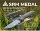 Нож SRM Medal 255L-MG3 складной туристический Ambi Lock 140Cr / Micarta 8.2 см Зеленый - изображение 10