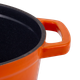 Ретро каструля Vintage Cuisine чавунна з кришкою 2.2 л Помаранчевий градієнт (VC-POT22CI-ORN) - изображение 3
