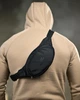 Сумка бананка Nike Total Black чорна Oxford міська спортивна ТР6674 - зображення 7
