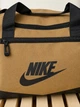 Спортивная дорожная сумка Nike коричневая с черной эмблемой для тренировок путешествий фитнеса и спортзала - изображение 4