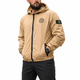 Мужская ветровка карман Stone Island бежевая весенняя, складывается в карман, водоотталкивающая, капюшон M - изображение 1