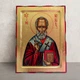 Писаная икона Святитель Николай Чудотворец 22,5×28,5 см - изображение 1