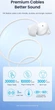 Наушники Vention Echo Lite 3.5mm In-Ear Wired White (GBAWAV) - изображение 8