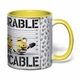 Чашка с печатью "Миньоны" №4 (цвет жёлтый) (45085) - изображение 2