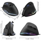 Вертикальная игровая мышь Zelotes C18 проводная RGB 10000 DPI 11 программируемых кнопок - изображение 6