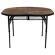 Стол Bo-Camp Woodbine Oval 100x70 cm Black/Wood look (1404185) - изображение 2